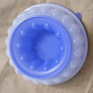 Tupperware 3 Piece Jello Mold Ice Ring‎ Blue retro, Desserts